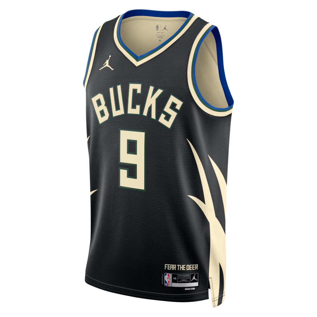 Kel'el Ware Milwaukee Bucks Statement Edition Swingman Jersey front view