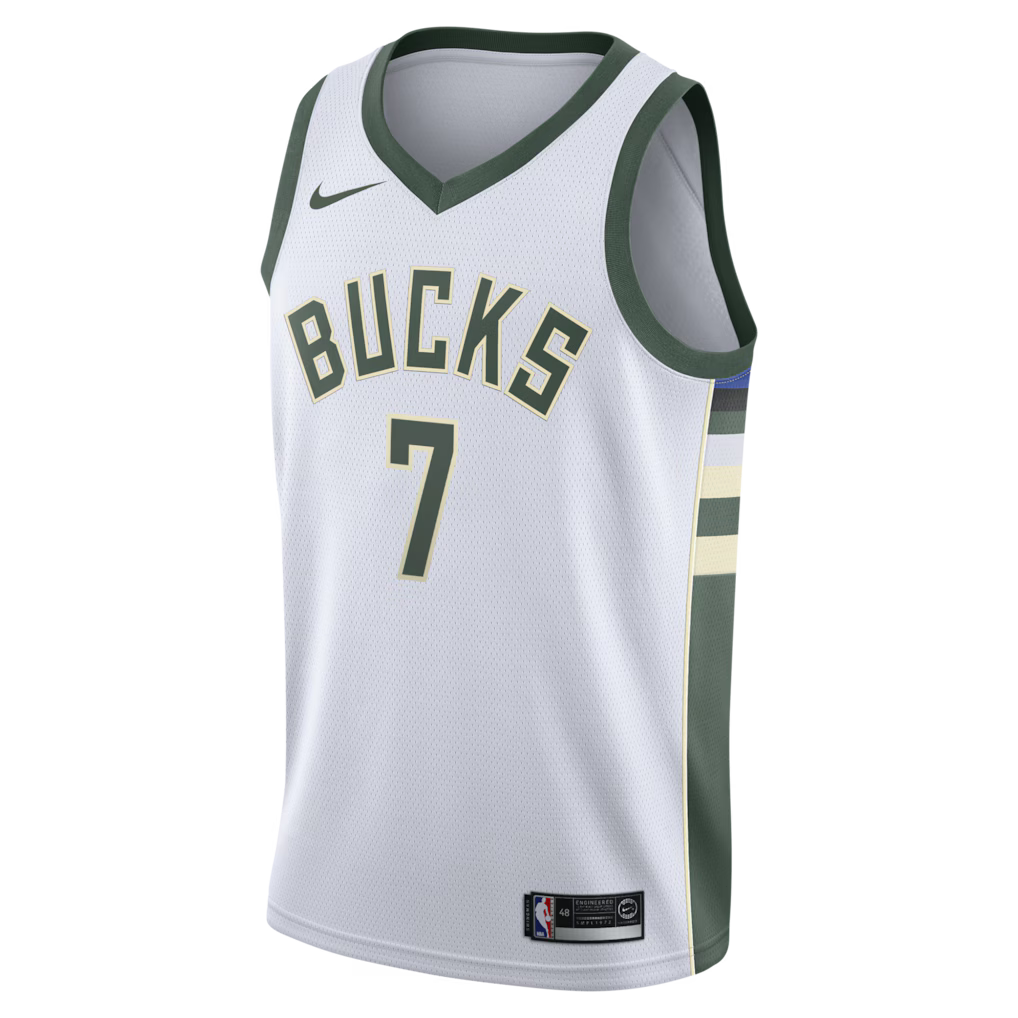 Kevin Porter Jr. Milwaukee Bucks Association Edition Swingman Jersey front view