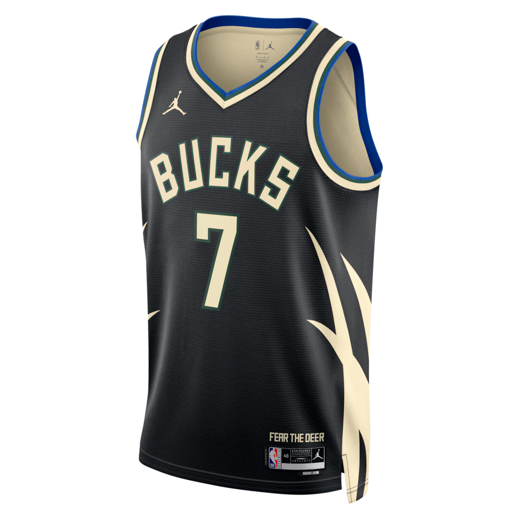 Kevin Porter Jr. Milwaukee Bucks Statement Edition Swingman Jersey front view