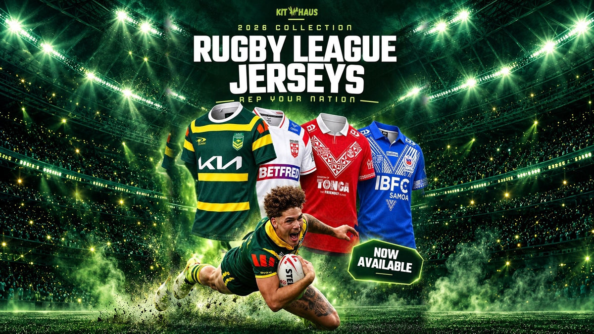Rugby League World Cup 2026 jerseys from Australia, England, Tonga and Samoa