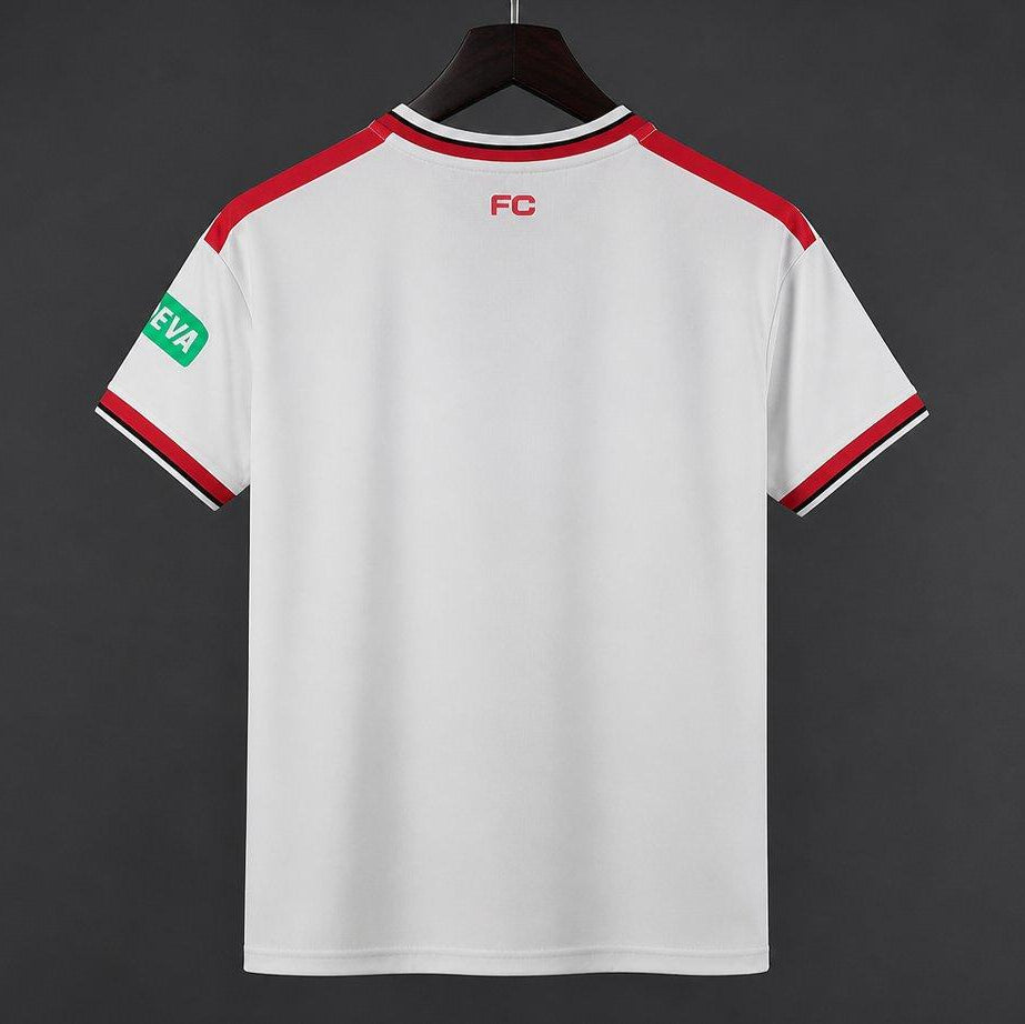 Koln Home Jersey 2026/27 back view in white with red collar and sleeve accents