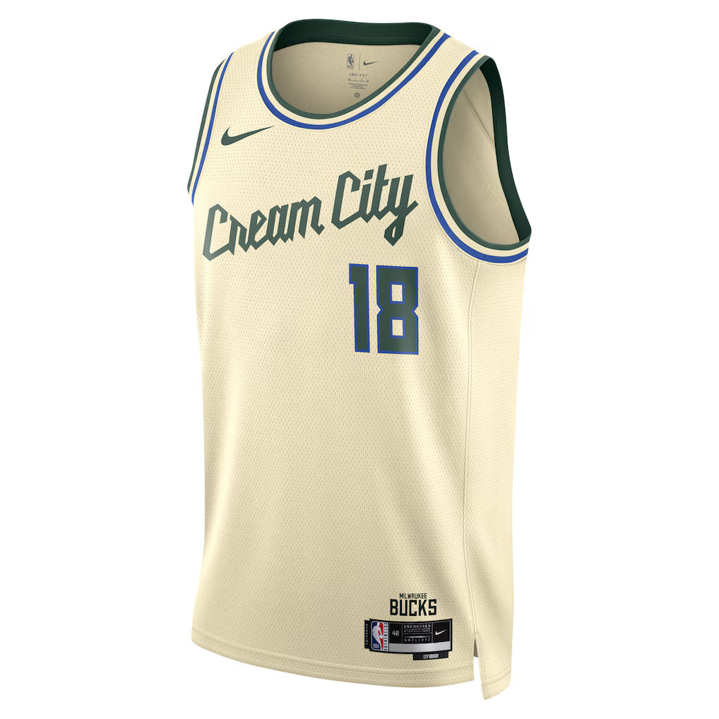 Kyle Kuzma Milwaukee Bucks City Edition Swingman Jersey 2025/26 front view