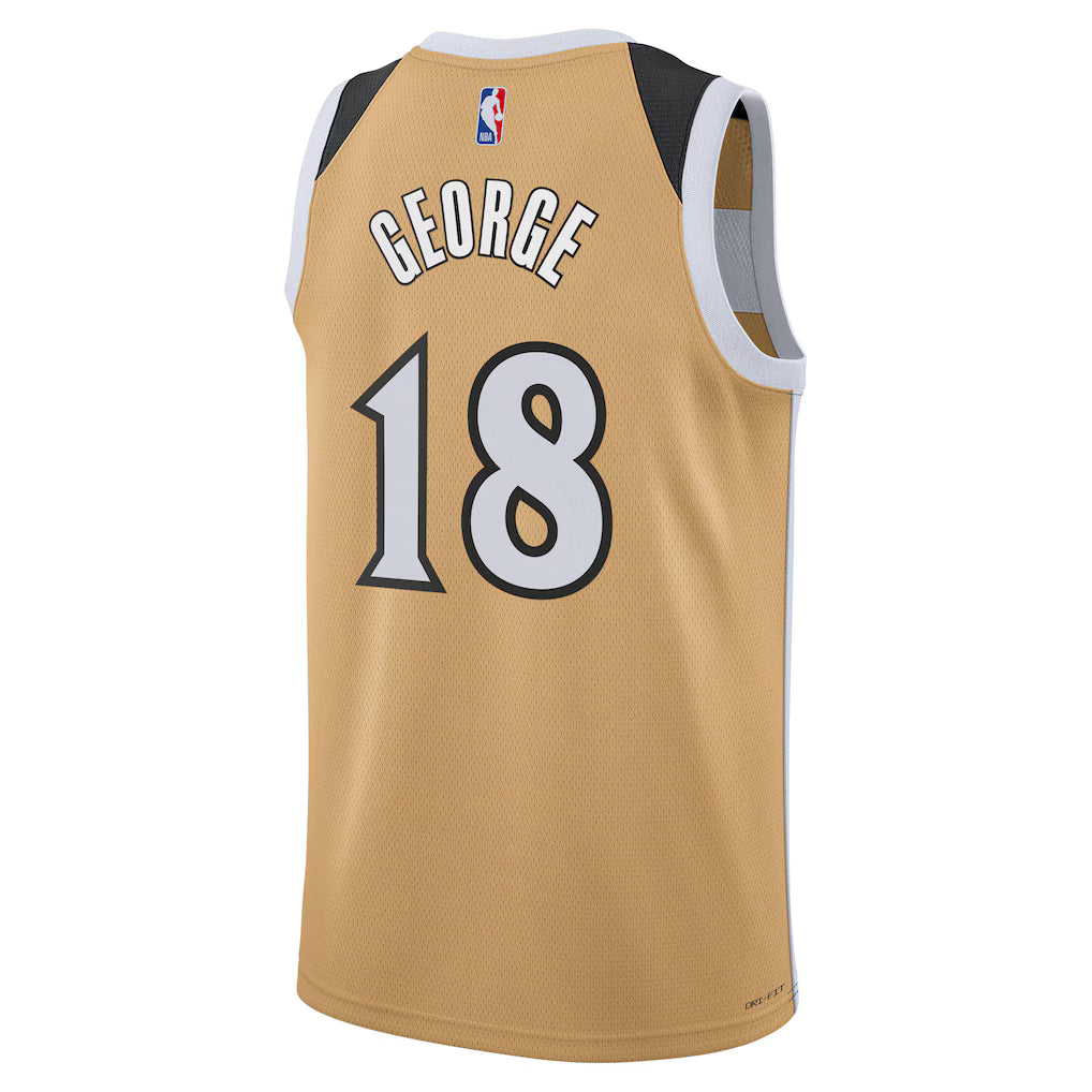 Kyshawn George Washington Wizards City Edition Swingman Jersey 2025/26 back view