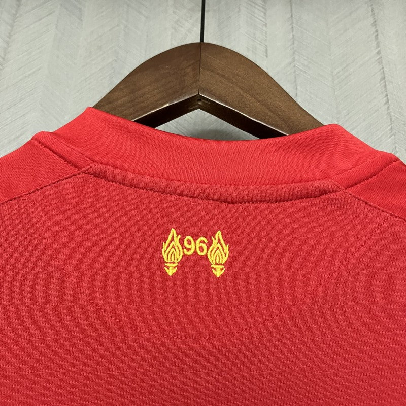 Liverpool Home Jersey 2013/14 back neck 96 memorial detail