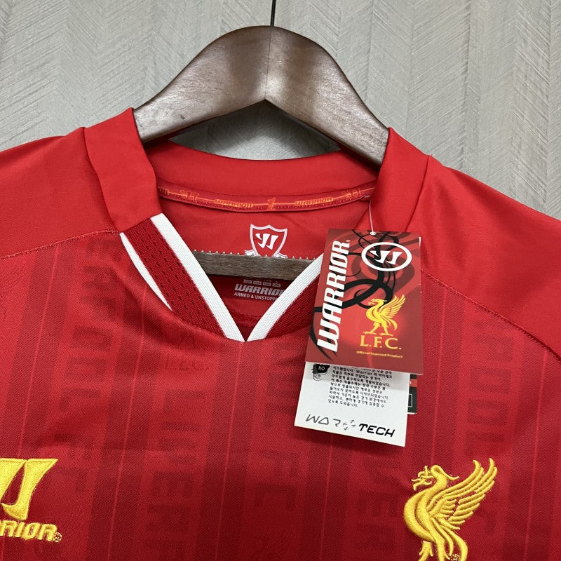 Liverpool Home Jersey 2013/14 collar and neckline detail