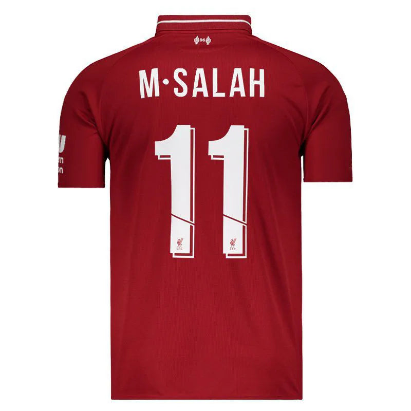Liverpool Home Jersey 2018/19 back view with classic red shirt design