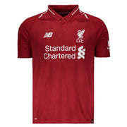 Liverpool Home Jersey 2018/19 front view with deep red design and LFC crest