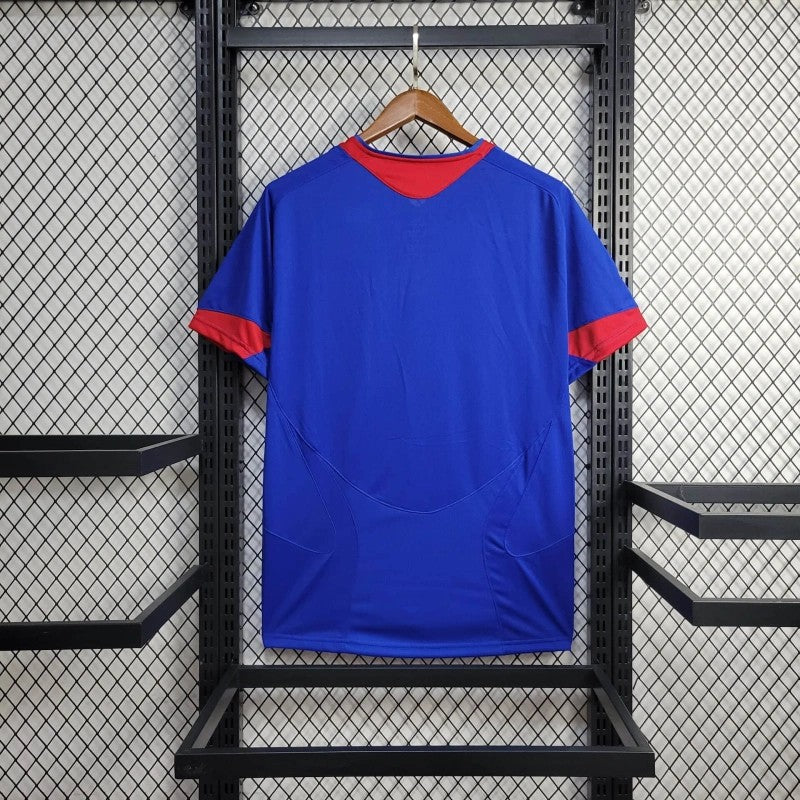 Manchester United Away Jersey 2005/06 back view in royal blue