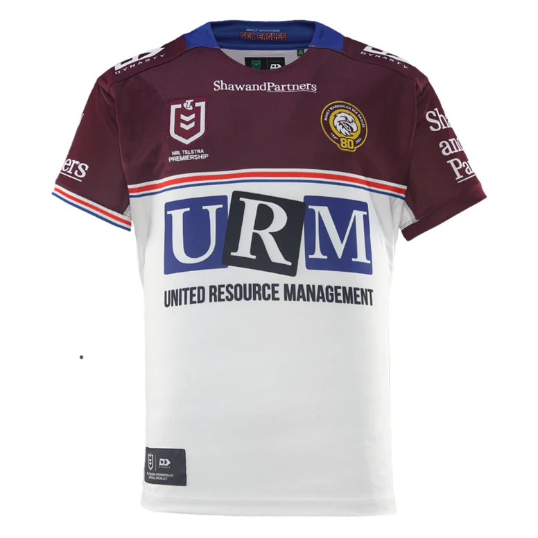 Manly Warringah Sea Eagles 2026 home jersey front view
