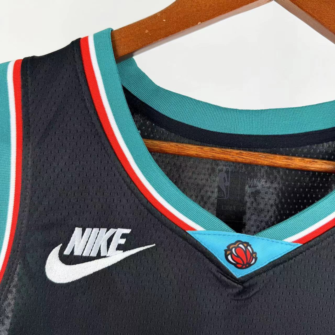 Memphis Grizzlies 2025/26 Classic Edition Ja Morant jersey black teal red number 12 front view