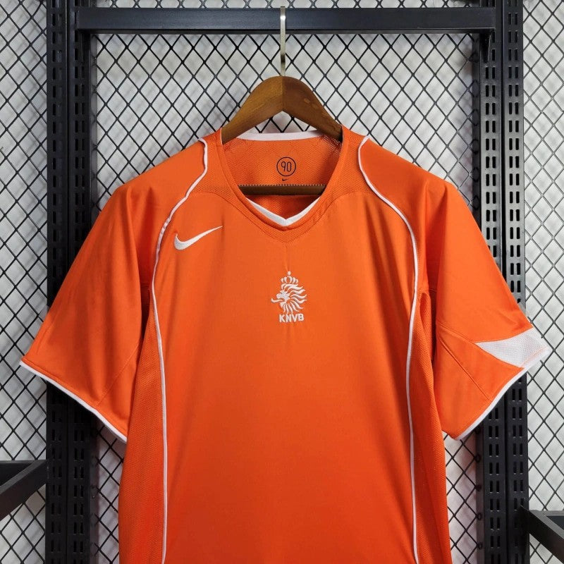 Netherlands Home Jersey 2004 angled front view with KNVB crest