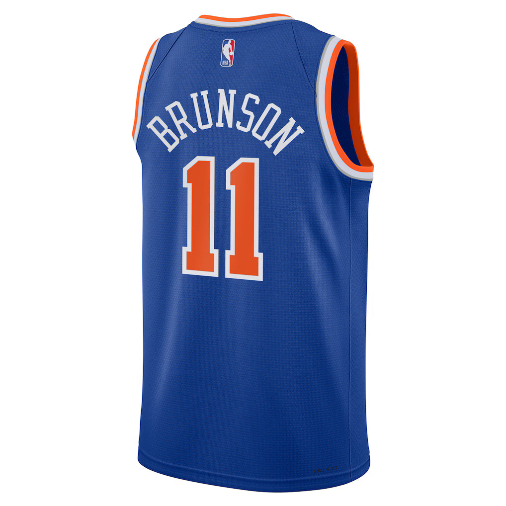 New York Knicks Jalen Brunson Icon Edition Jersey 2022/23 Back View