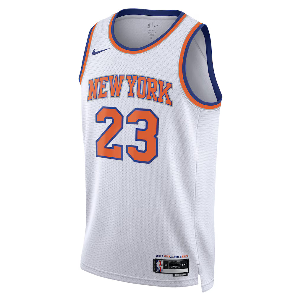 New York Knicks Mitchell Robinson Association Edition Jersey Front View