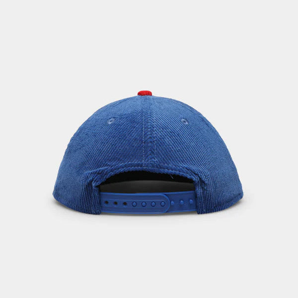 New Zealand Warriors '22 Cord The Golfer Snapback back view with adjustable snapback closure