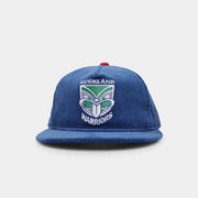New Zealand Warriors '22 Cord The Golfer Snapback front view with blue corduroy design