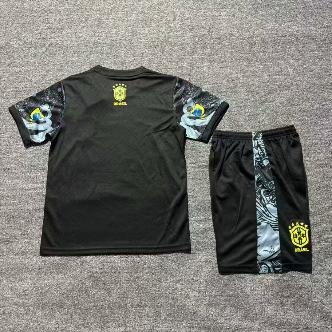 Nike Brazil special edition kids kit back view youth football set