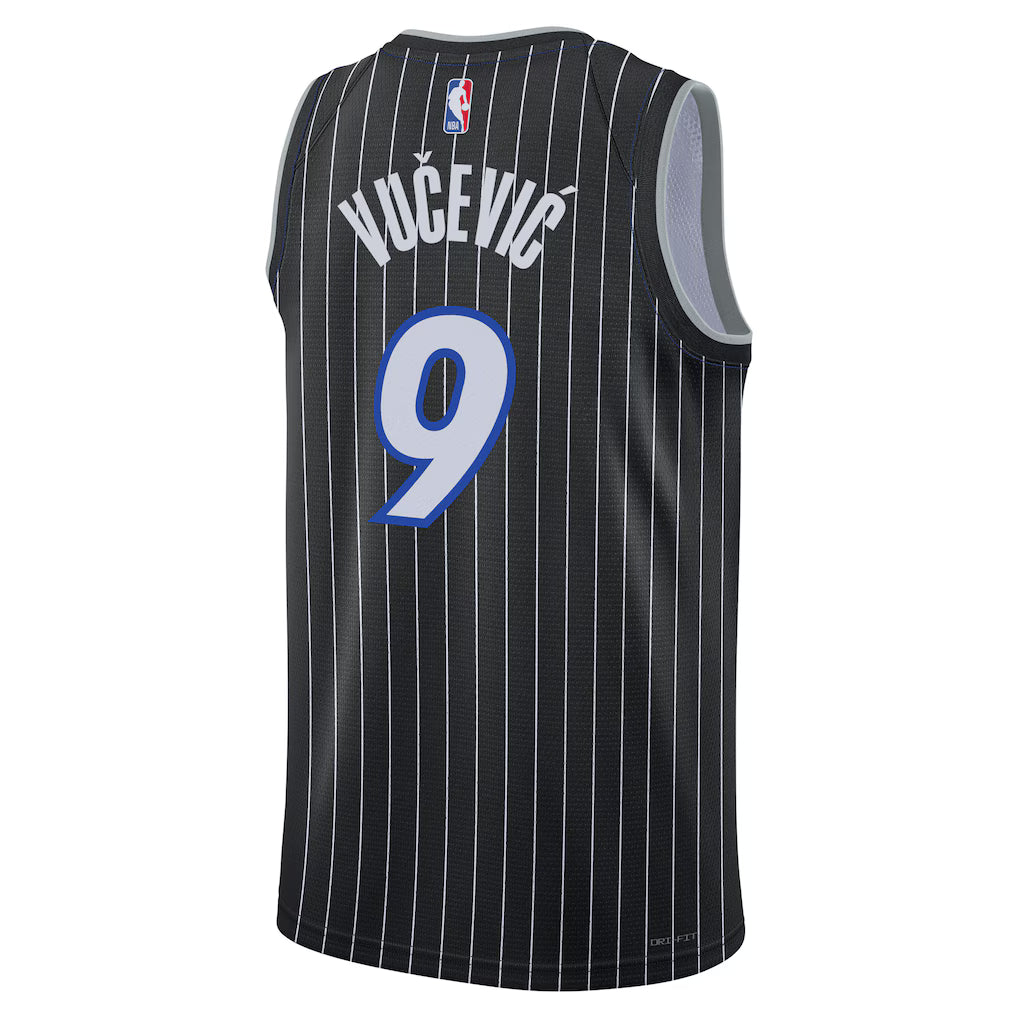 Nikola Vučević Orlando Magic Statement Edition Jersey back view