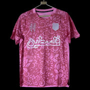 Palestine FC x Farrah Azam pink concept jersey front view
