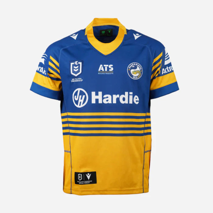 Parramatta Eels 2026 home jersey front view blue and gold NRL rugby shirt
