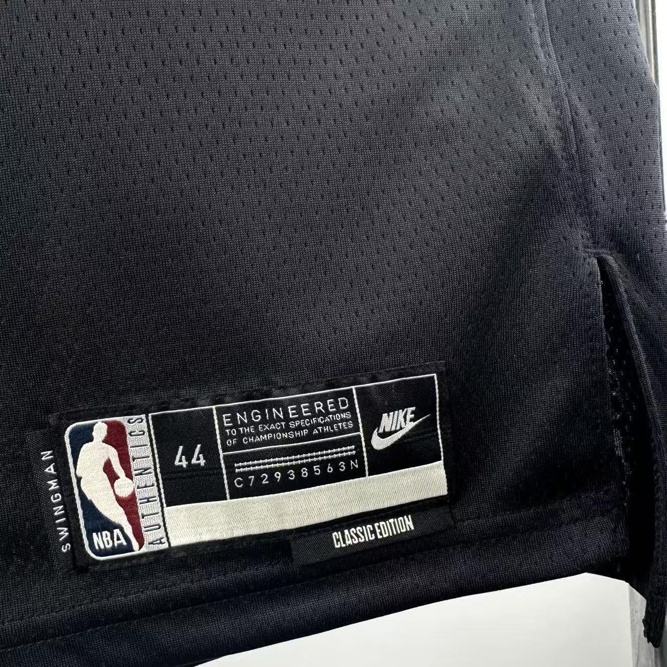 Philadelphia 76ers 2025/26 retro black swingman jersey Joel Embiid number 21 front and back view