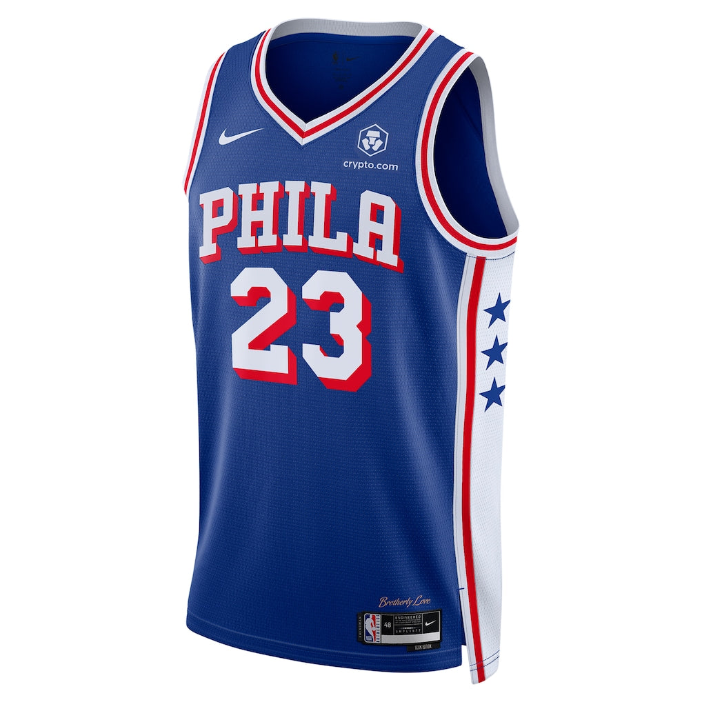 Philadelphia 76ers Icon Edition Swingman Jersey 2026/27 Front View