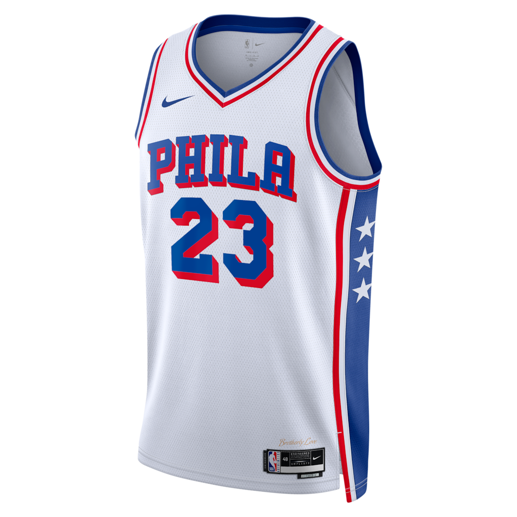 Philadelphia 76ers LeBron James Association Jersey 2026/27 Front View