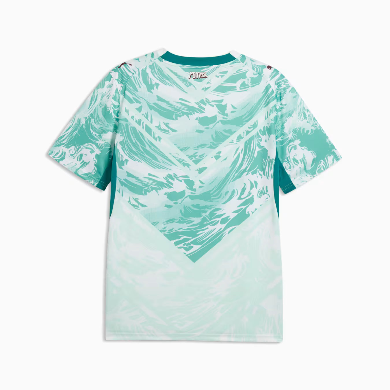 Portugal 2026 away jersey green back view
