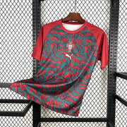 Portugal World Cup Pre-Match Jersey 2026 front view with red and green graphic design