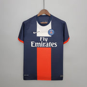PSG Home Jersey 2013/14 front view with navy base and red centre stripe