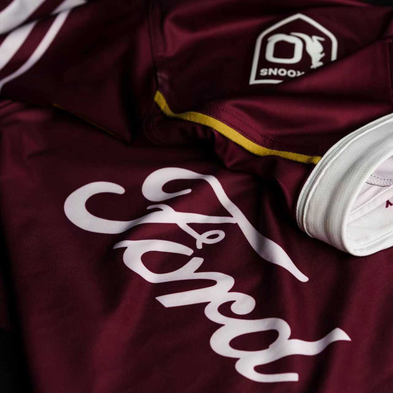 QLD Maroons 2026 State of Origin jersey fabric texture detail