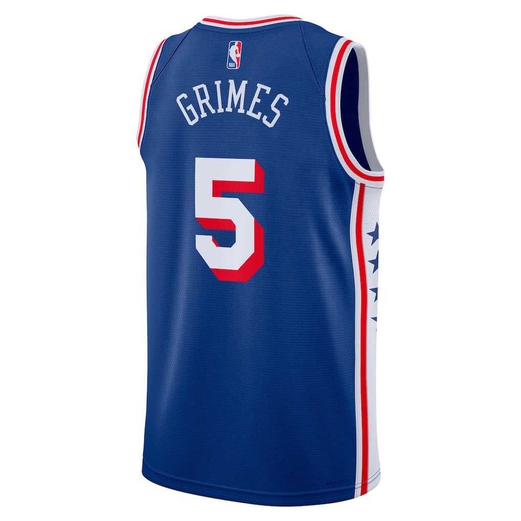 Quentin Grimes Philadelphia 76ers Icon Edition Swingman Jersey back view