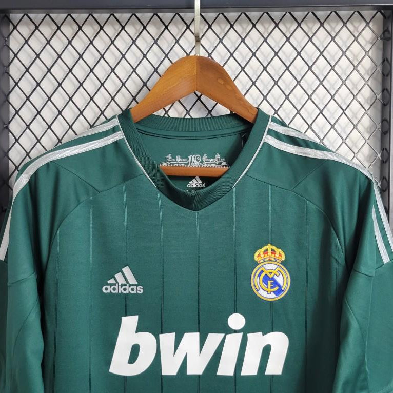 Real Madrid 2012/13 third kit club crest detail
