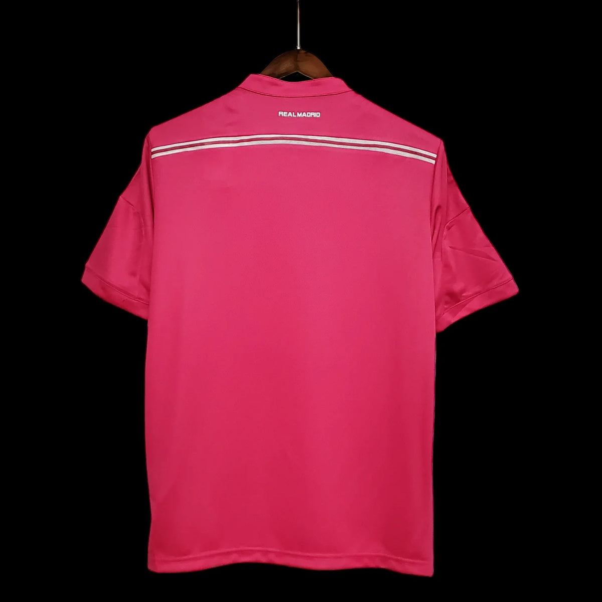 Real Madrid 2014/15 Away Pink Football Jersey back view
