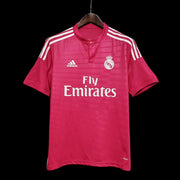 Real Madrid 2014/15 Away Pink Football Jersey front view