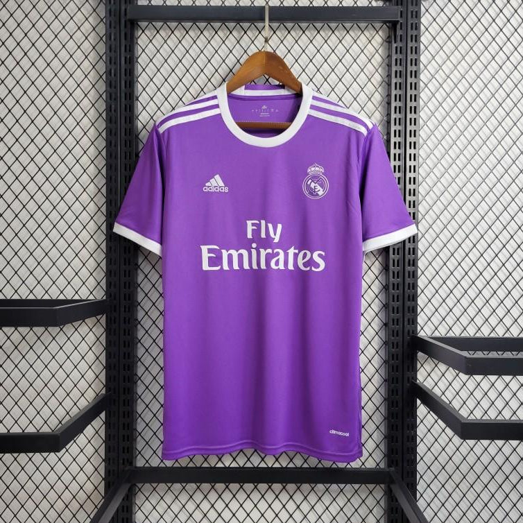 Real Madrid away kit 2016/17 purple front view
