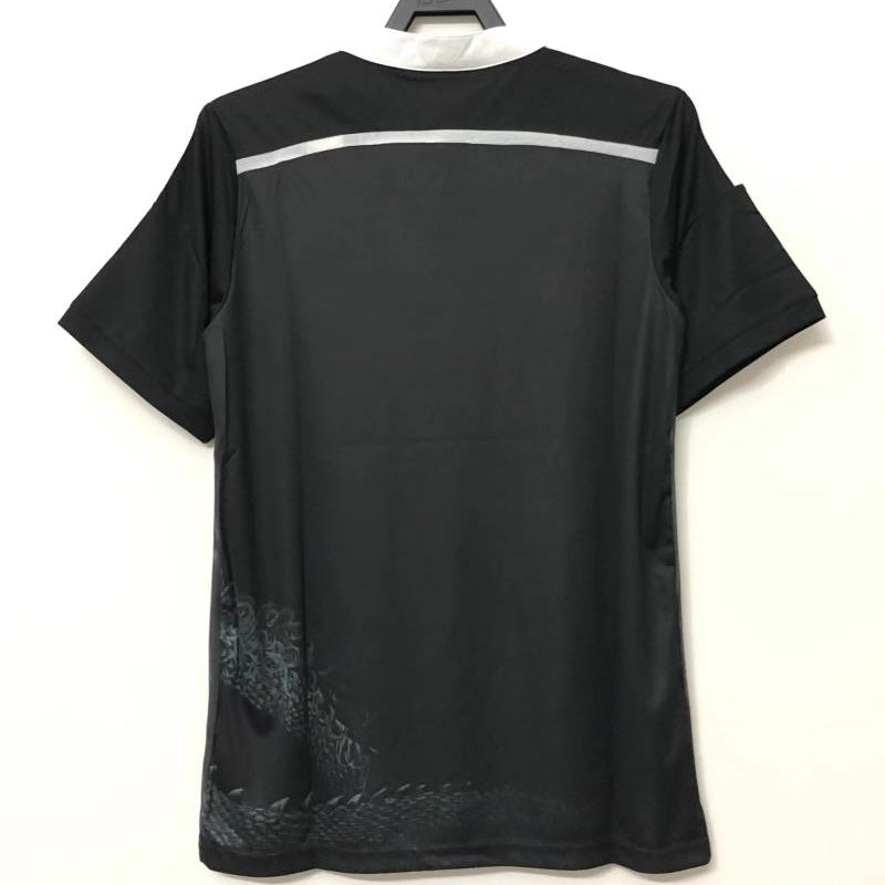 Real Madrid third black dragon jersey 2014/15 back view
