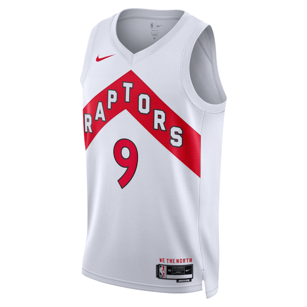 RJ Barrett Toronto Raptors Association Edition Swingman Jersey front view
