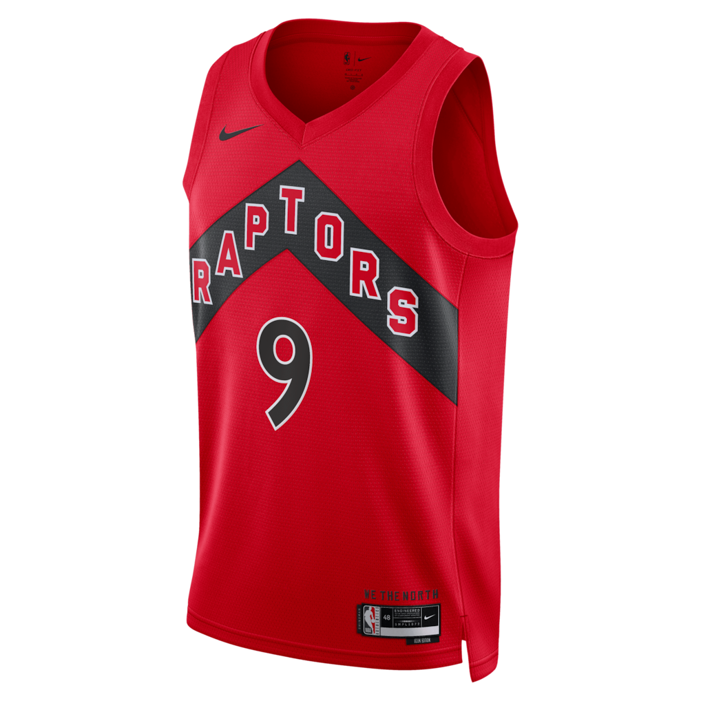 RJ Barrett Toronto Raptors Icon Edition Swingman Jersey front view