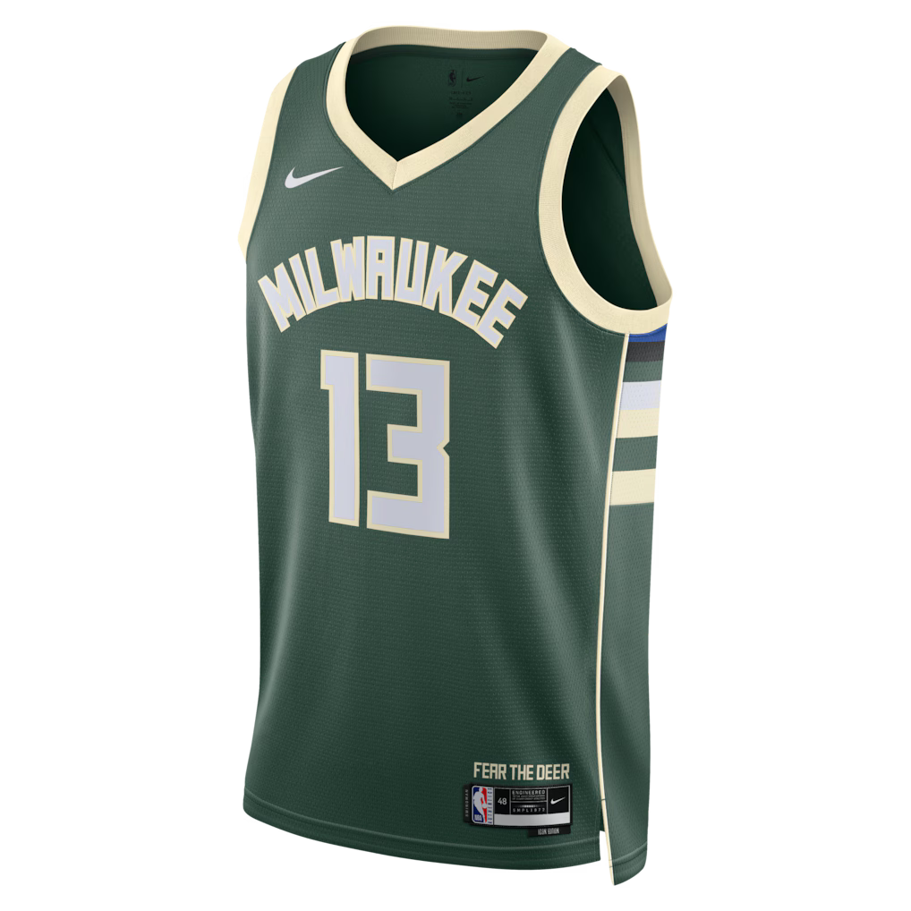 Ryan Rollins Milwaukee Bucks Icon Edition Swingman Jersey front view
