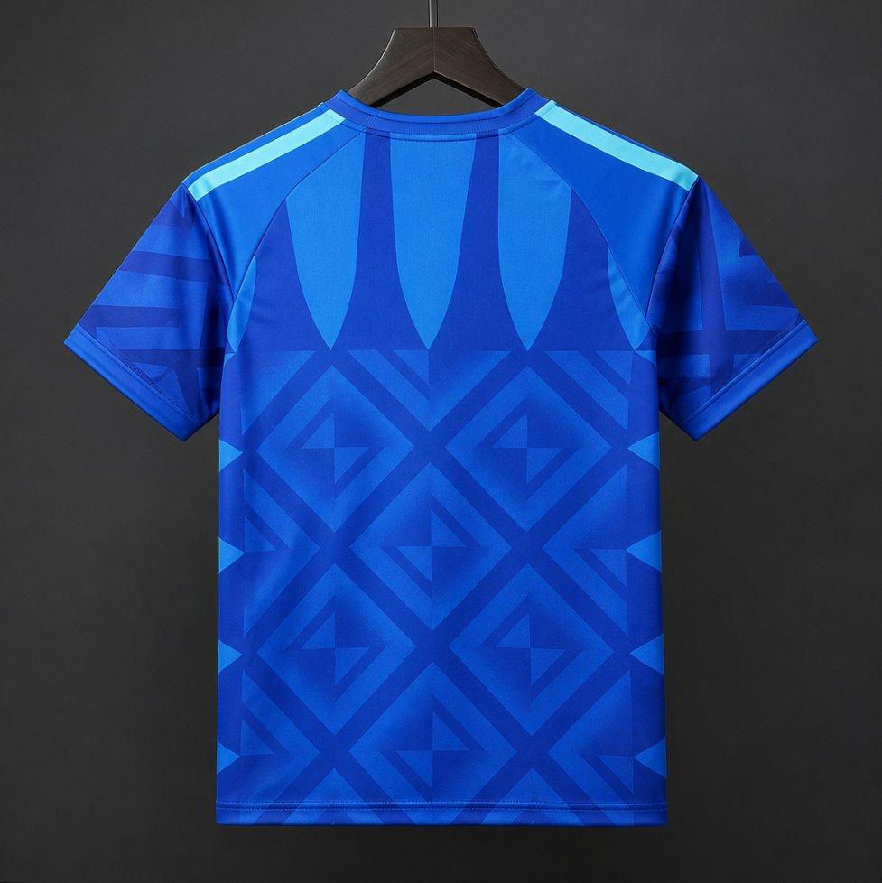 Schalke 04 Home Jersey 2026/27 back view in royal blue with matching pattern detail