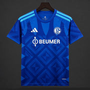 Schalke 04 Home Jersey 2026/27 front view in royal blue with geometric pattern