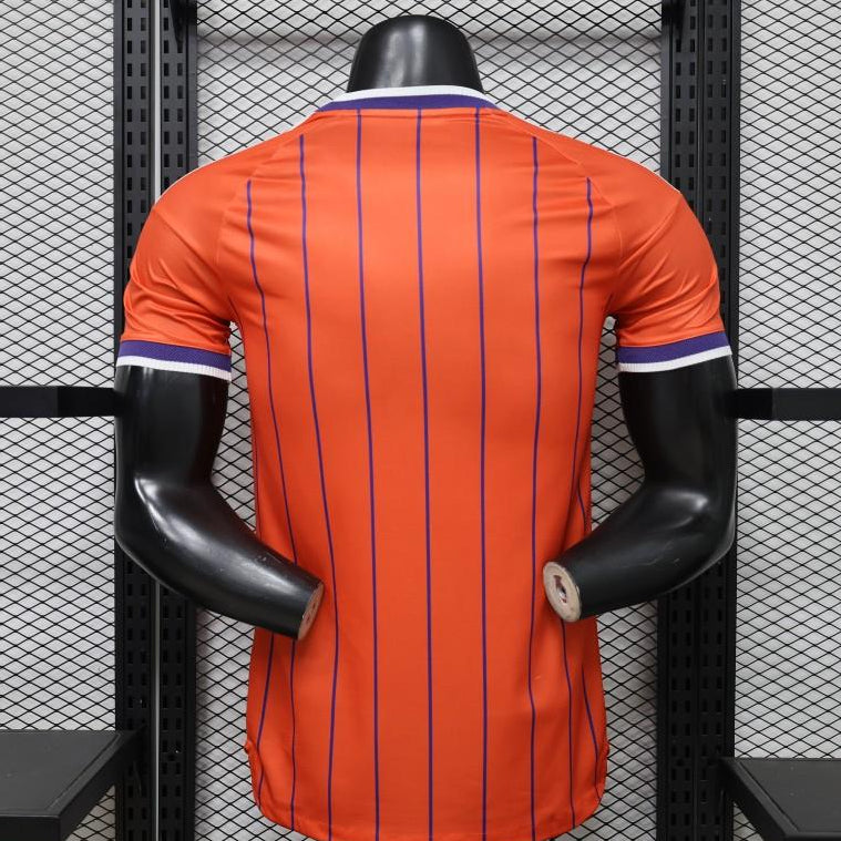 Scotland 2026 Away Orange Jersey Back View Player