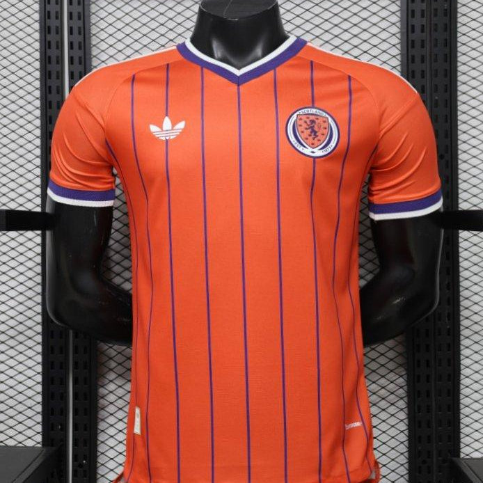Scotland 2026 Away Orange Jersey Front View Player