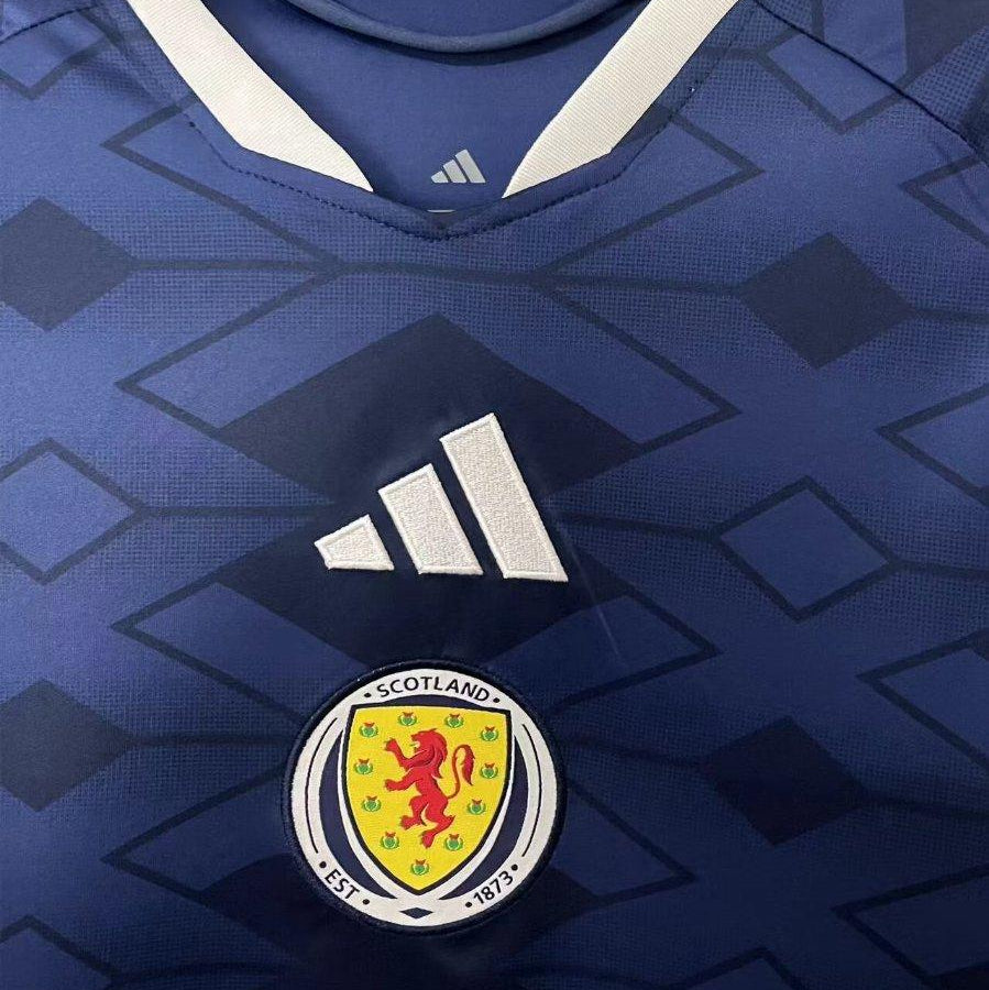 Scotland home kit 2026 Scotland crest chest detail
