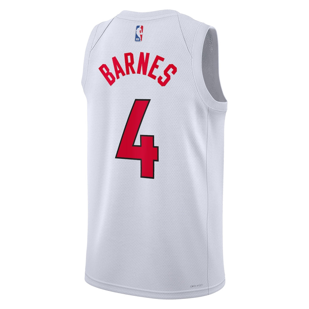 Scottie Barnes Toronto Raptors Association Edition Swingman Jersey back view