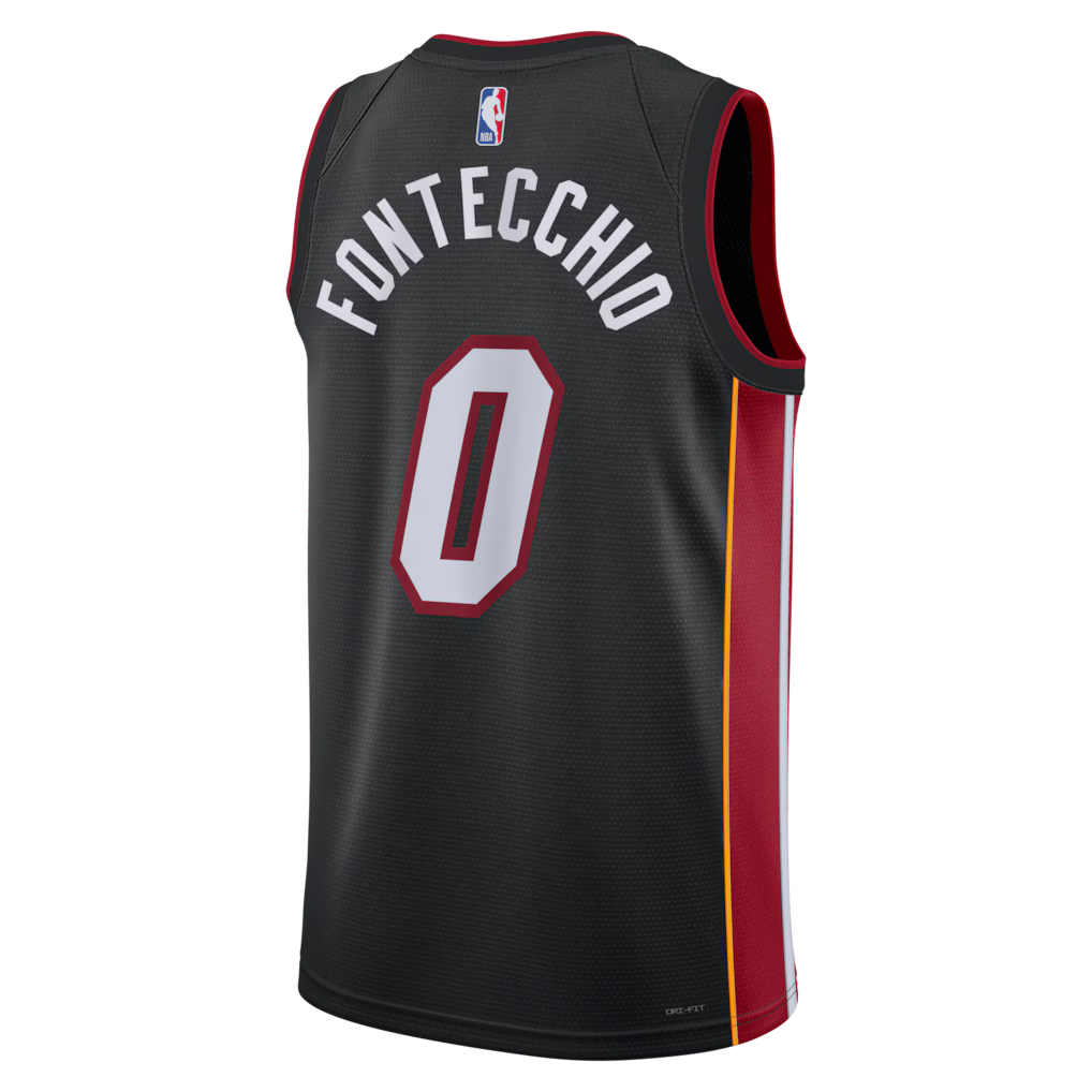 Simone Fontecchio Miami Heat Icon Edition Swingman Jersey back view