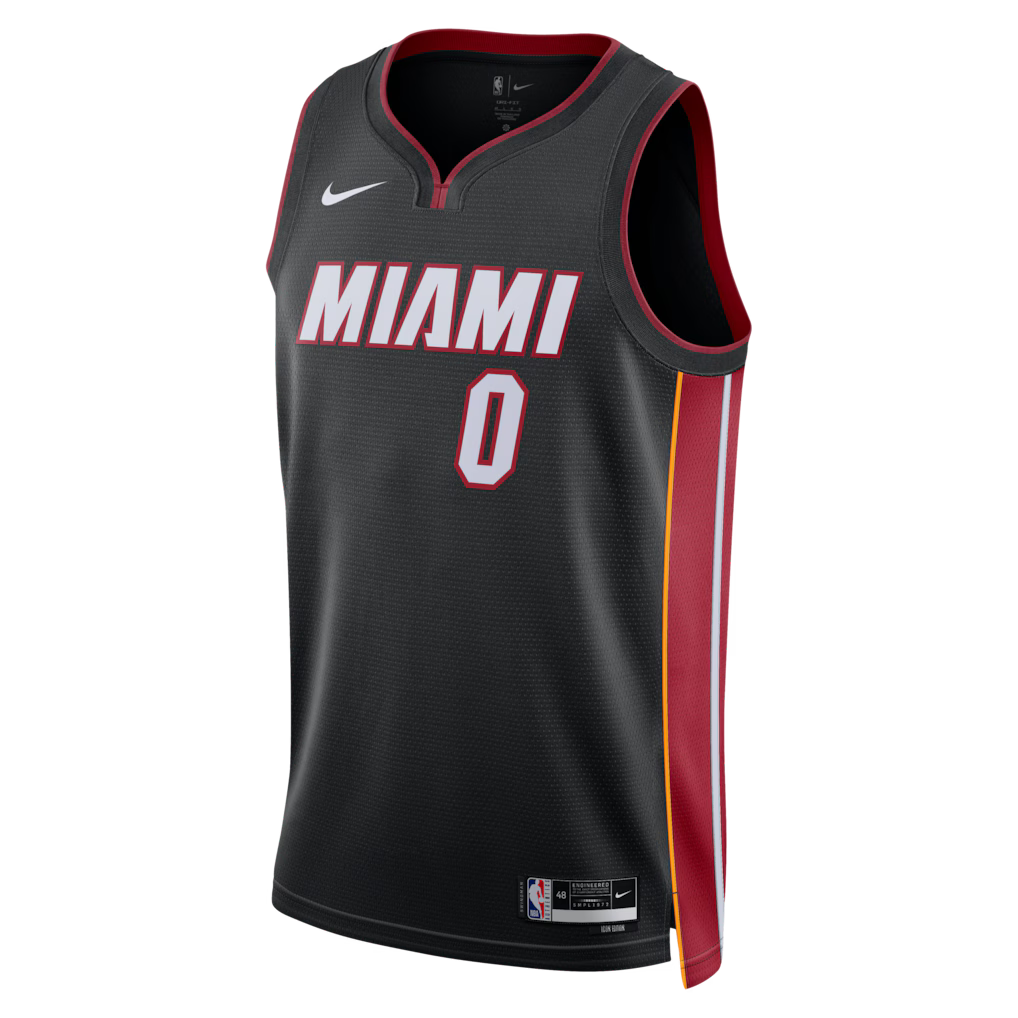 Simone Fontecchio Miami Heat Icon Edition Swingman Jersey front view