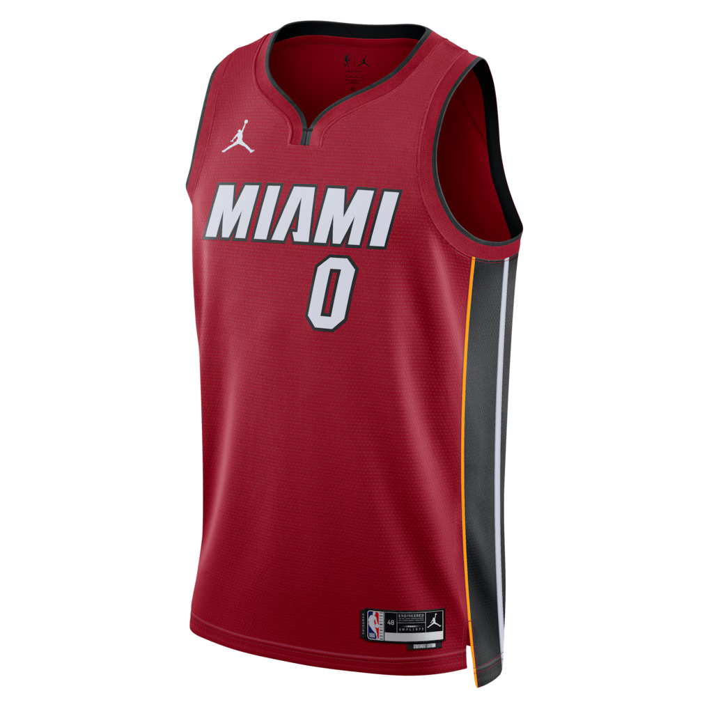 Simone Fontecchio Miami Heat Statement Edition Swingman Jersey front view