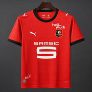 Stade Rennais Home Jersey 2026/27 front view with red design black trim club crest Puma logo and Samsic sponsor