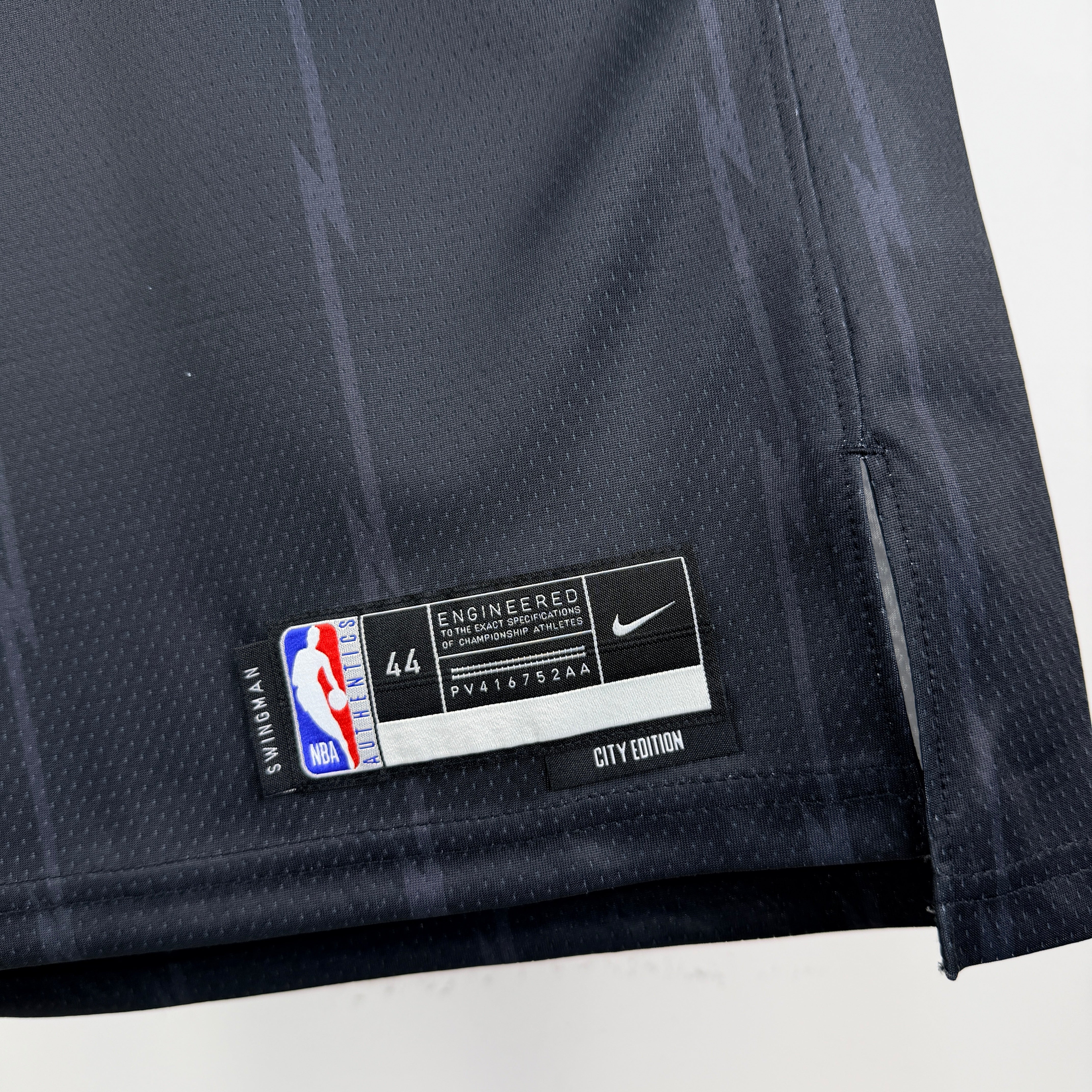 Toronto Raptors 2025/26 City Edition Vince Carter jersey black dinosaur logo front view